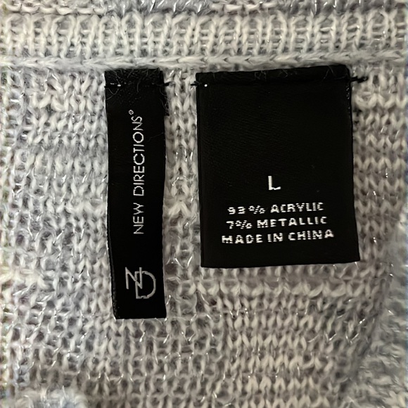 New Directions Curved Hem Cowl Neck Sweater - Picture 8 of 11